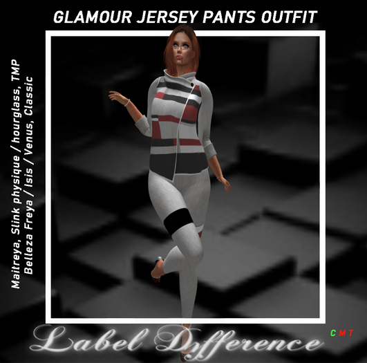 Second Life Marketplace Label Difference Glamour Jersey Jacket BAG